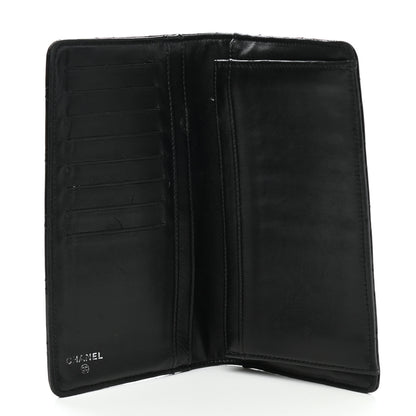 Chanel Patent Quilted Flap Wallet Black 5 of 12
