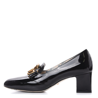 Gucci Vernice GG Victoire 55mm Loafer Pumps 39 Black 1 of 13