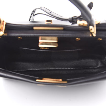 Fendi Nappa Mini Peekaboo Iconic Satchel Black 6 of 11
