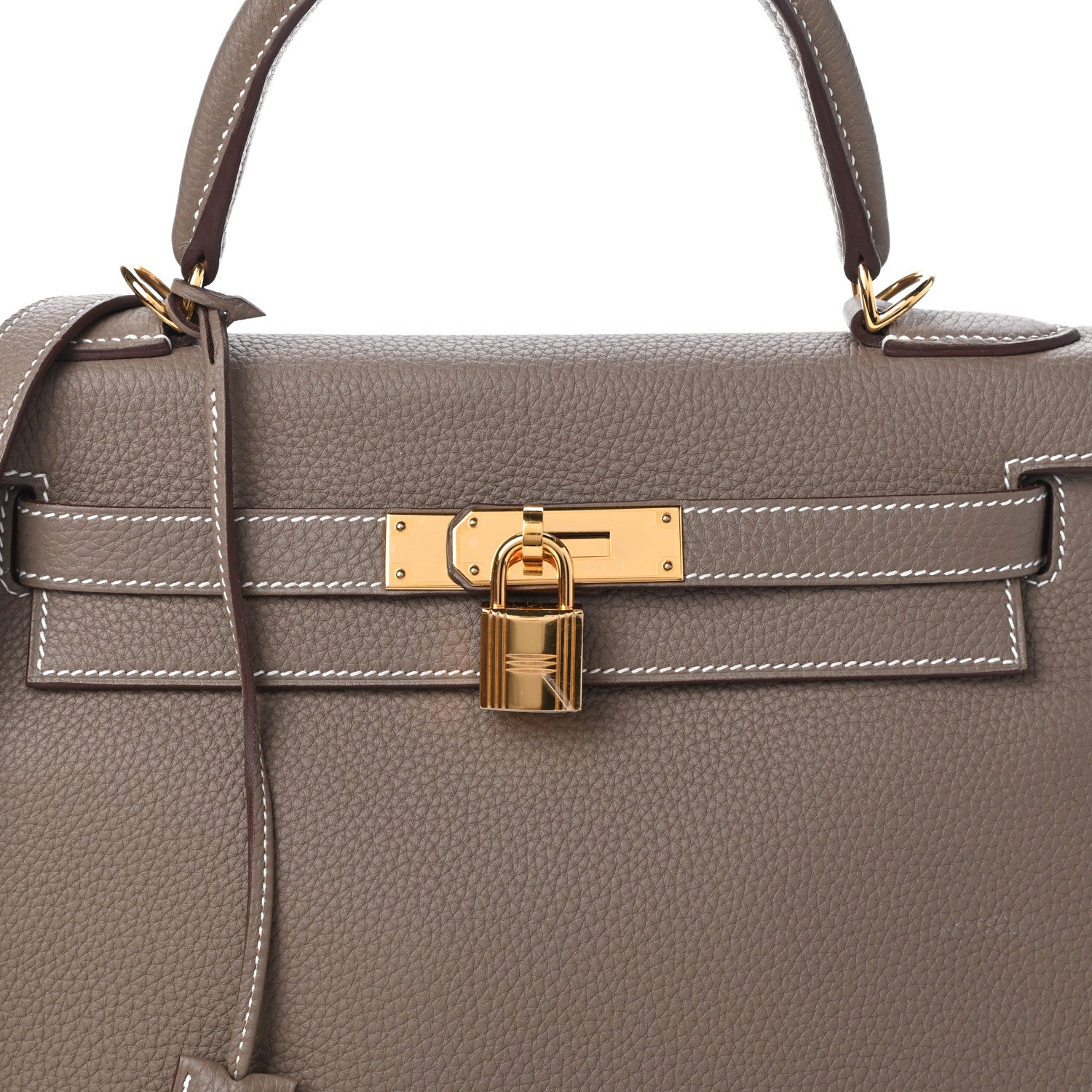 Hermes Togo Kelly Retourne 28 Etoupe 8 of 10