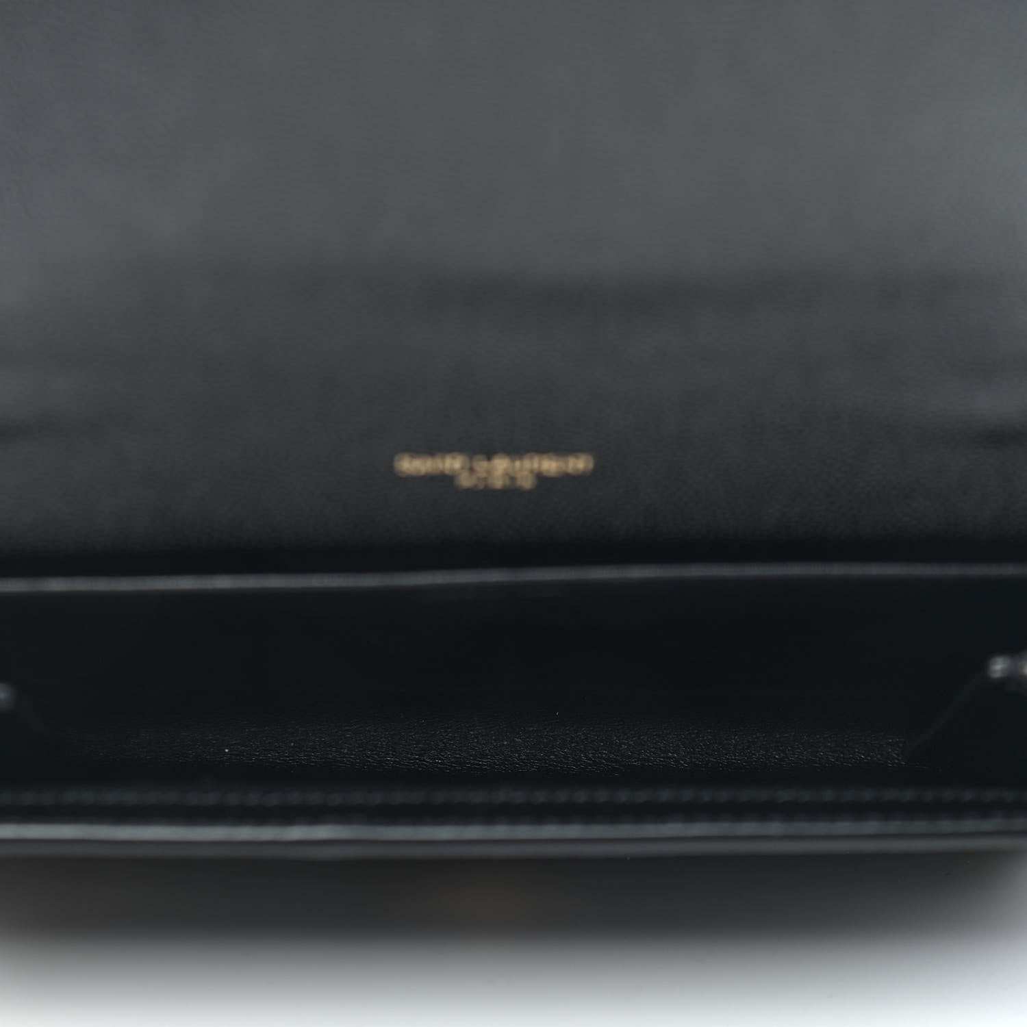 Saint Laurent Grain De Poudre Uptown Chain Wallet Black 4 of 7