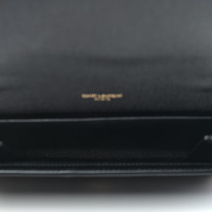 Saint Laurent Grain De Poudre Uptown Chain Wallet Black 4 of 7