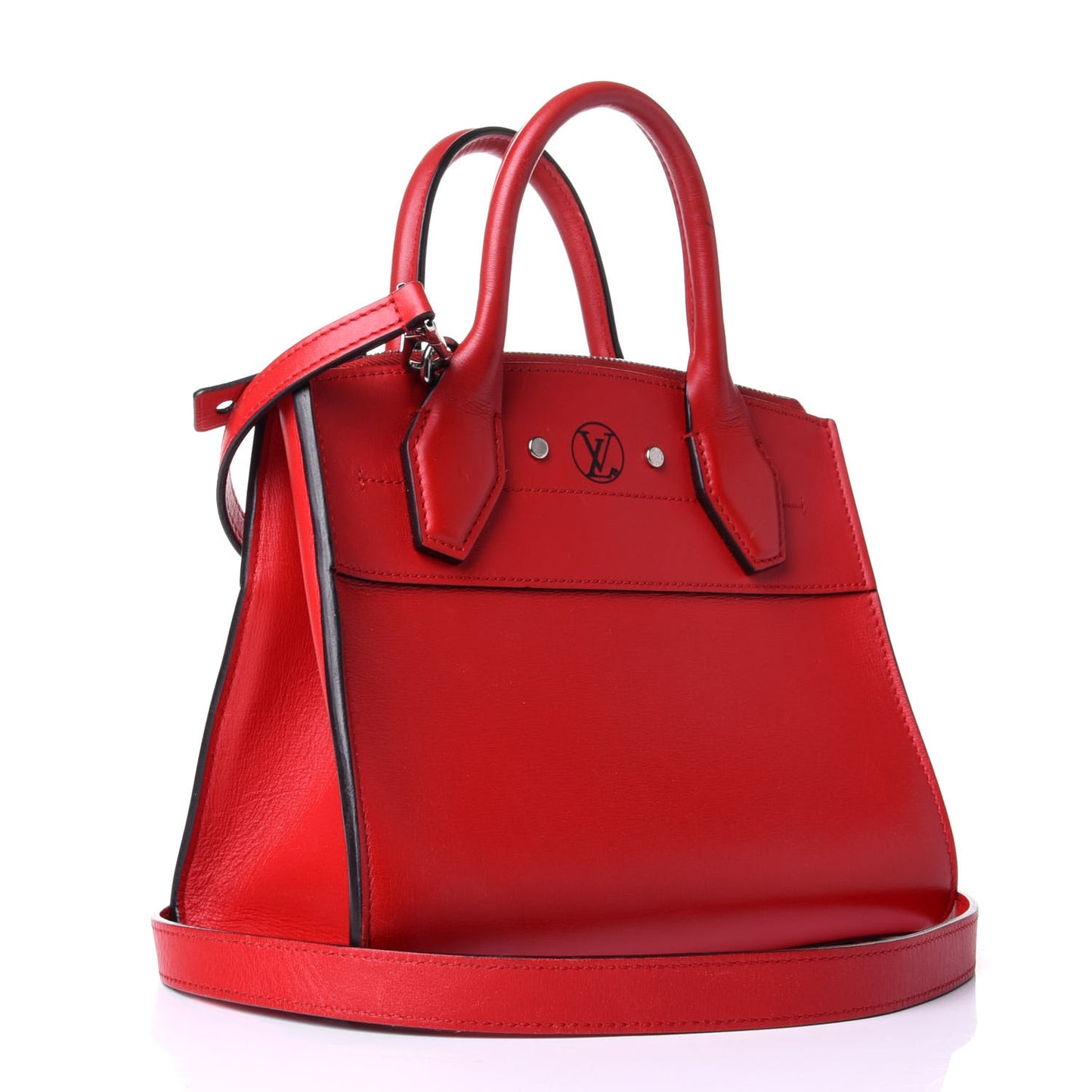 Calfskin City Steamer Mini Rubis