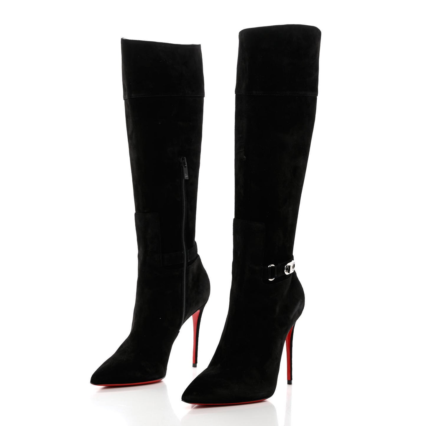 Suede Lock Kate Botta 100 Knee High Boots 37 Black