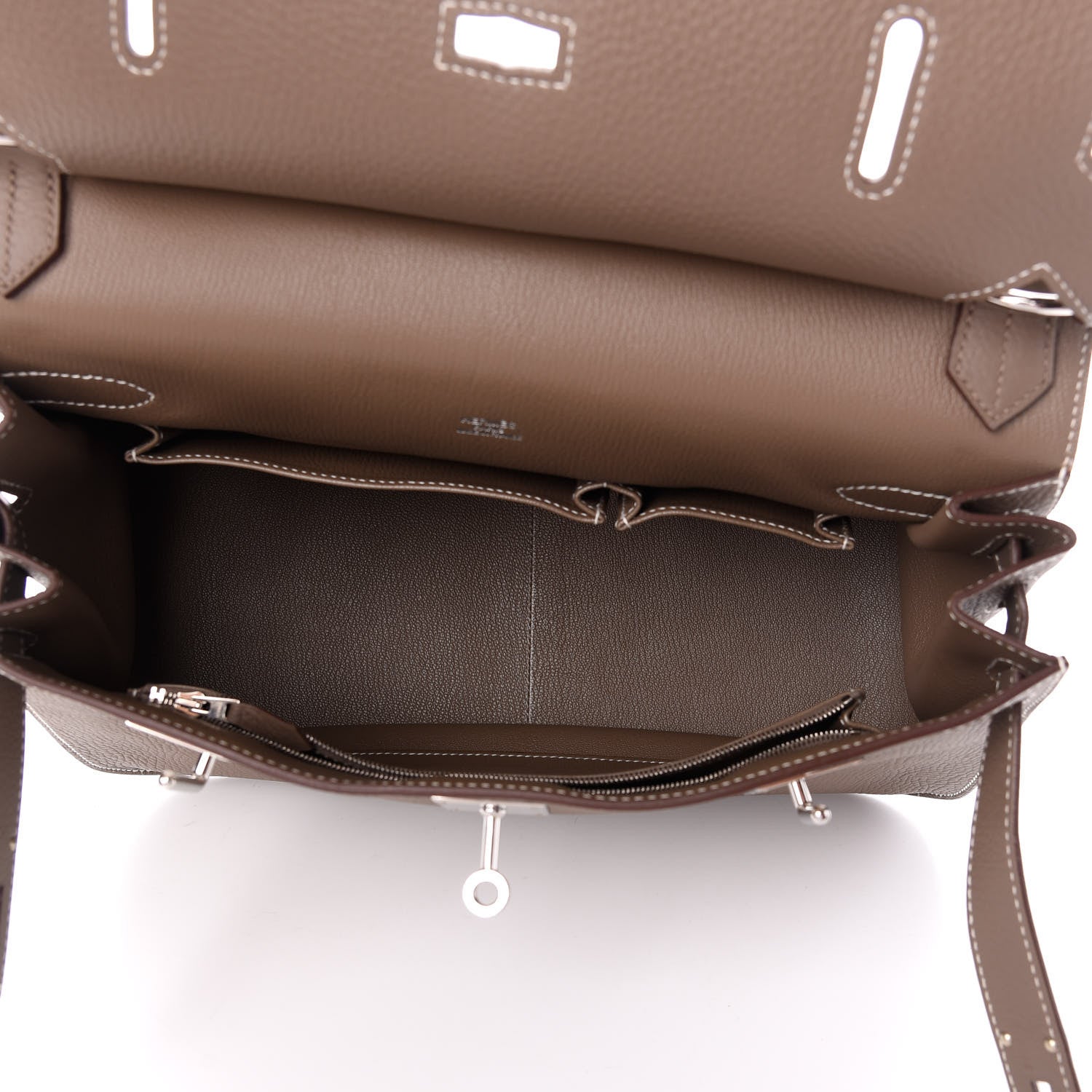 Hermes Taurillon Clemence Jypsiere 31 Etoupe 5 of 9