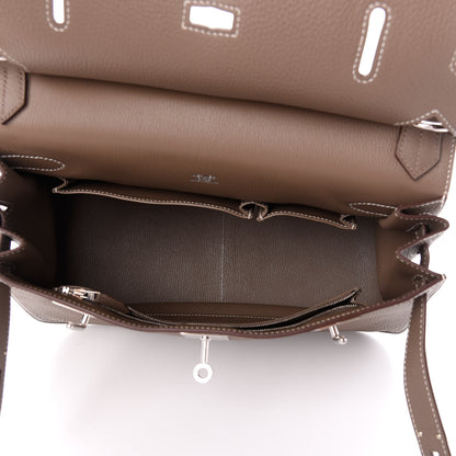 Hermes Taurillon Clemence Jypsiere 31 Etoupe 5 of 9