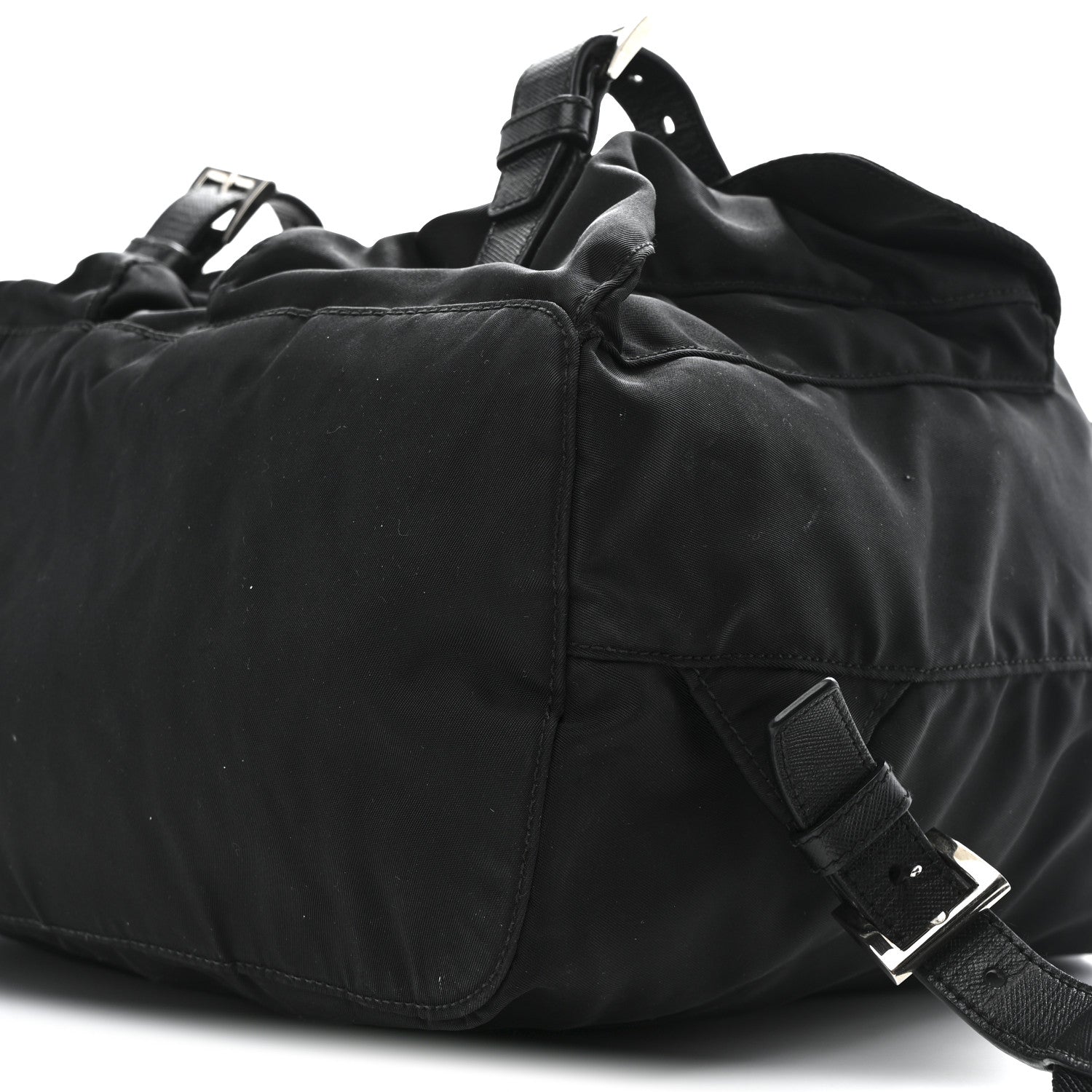 Prada Tessuto Nylon Saffiano Medium Backpack Black 10 of 10