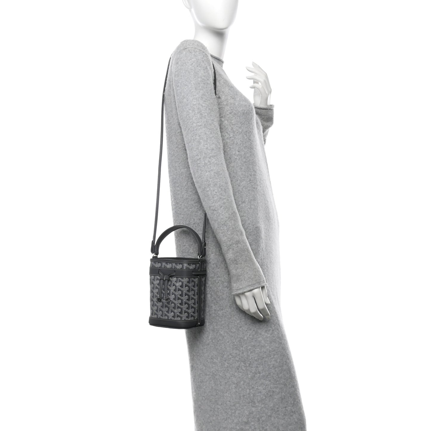 Goyardine Petit Flot Mini Bucket Bag Grey