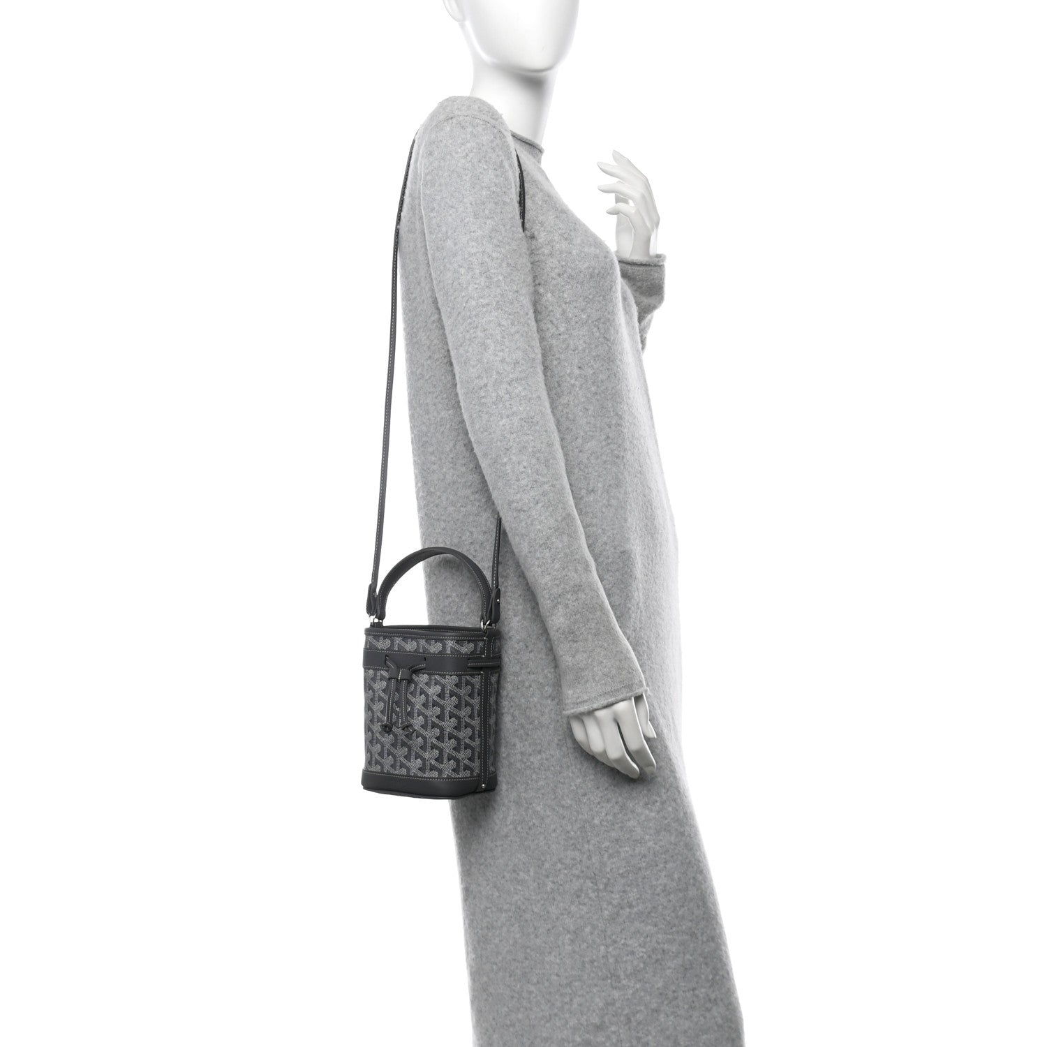 Goyard Goyardine Petit Flot Mini Bucket Bag Grey 2 of 10