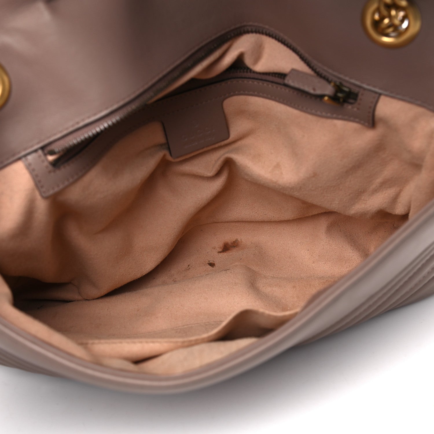 Gucci Calfskin Matelasse Medium GG Marmont Shoulder Bag Porcelain Rose 4 of 10