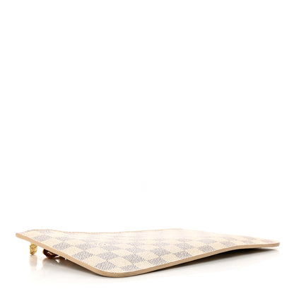 Louis Vuitton Damier Azur Neverfull MM GM Pochette Rose Ballerine 4 of 7