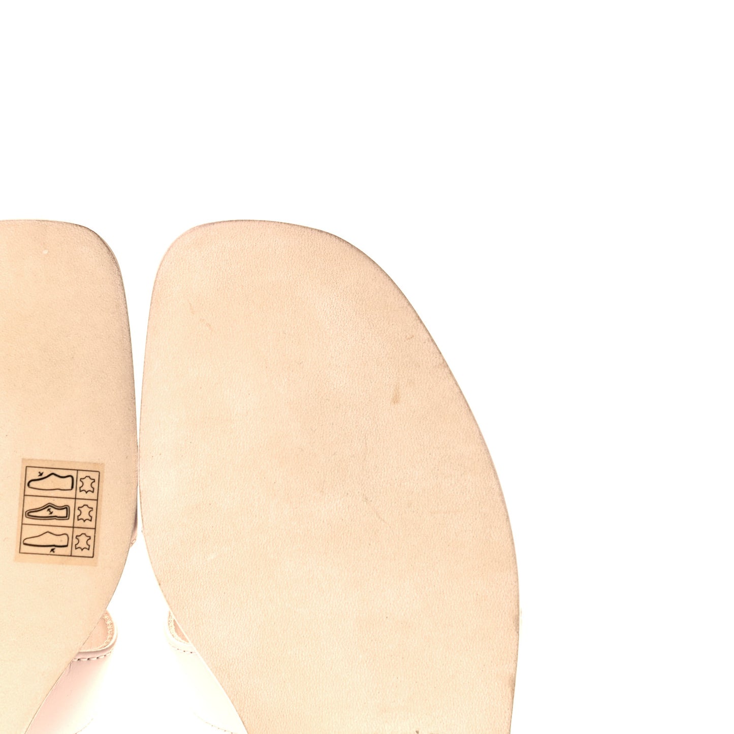 Box Calfskin Oran Sandals 38 Rose Pale