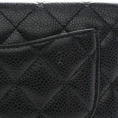 Chanel Caviar Quilted Yen Wallet Black 11 of 13