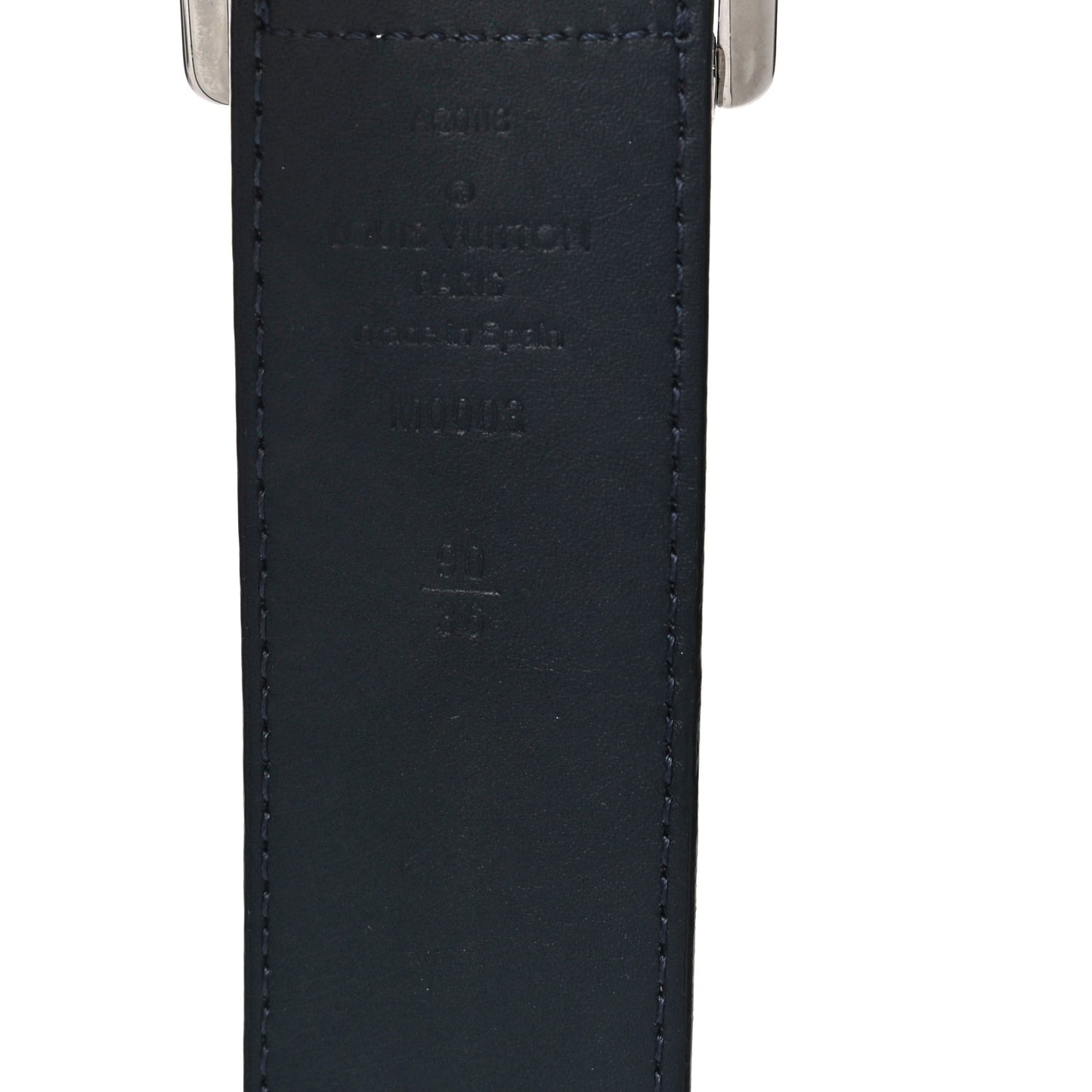 Monogram Calfskin Mens Reverso 40mm 90 36 White Navy