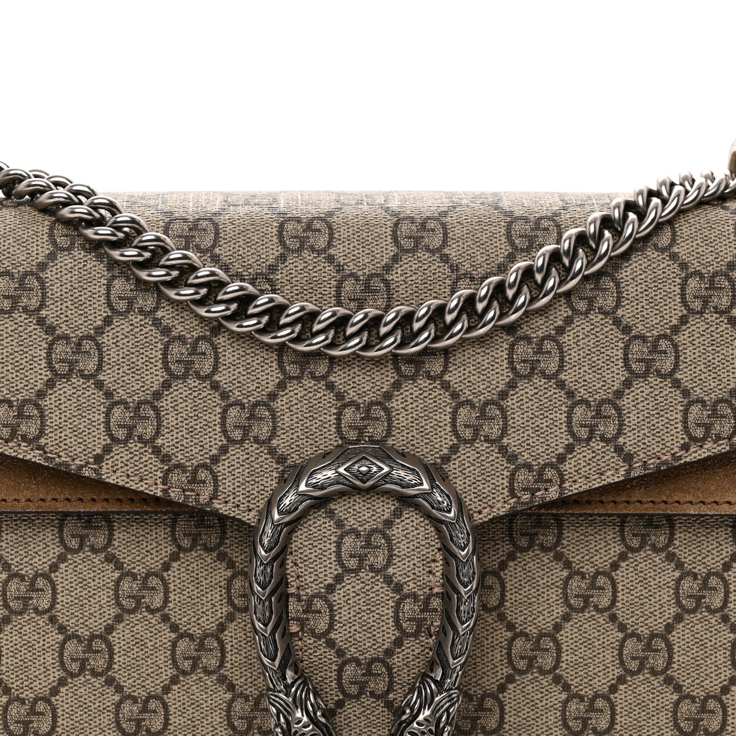 GG Supreme Monogram Small Dionysus Shoulder Bag Taupe