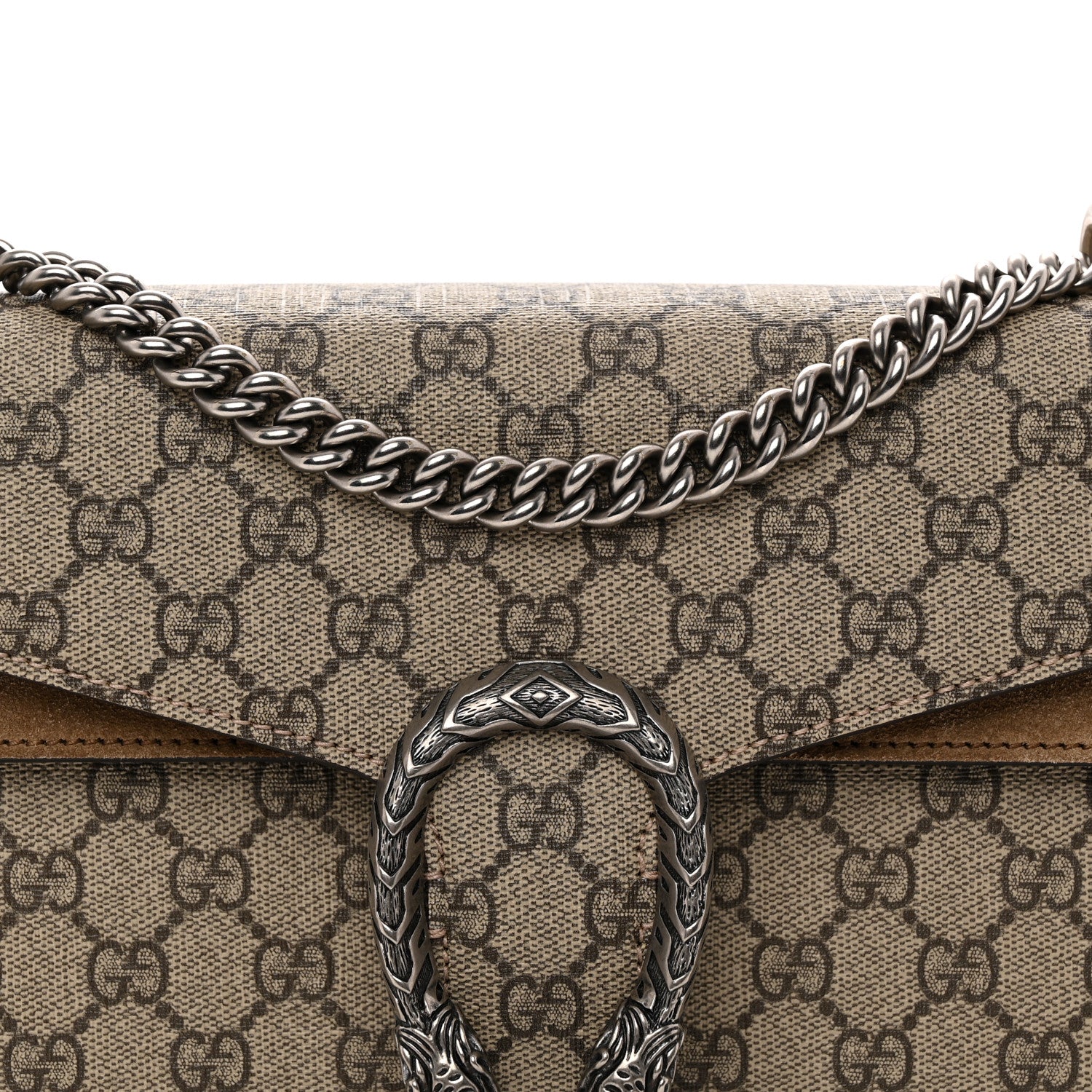 Gucci GG Supreme Monogram Small Dionysus Shoulder Bag Taupe 8 of 11
