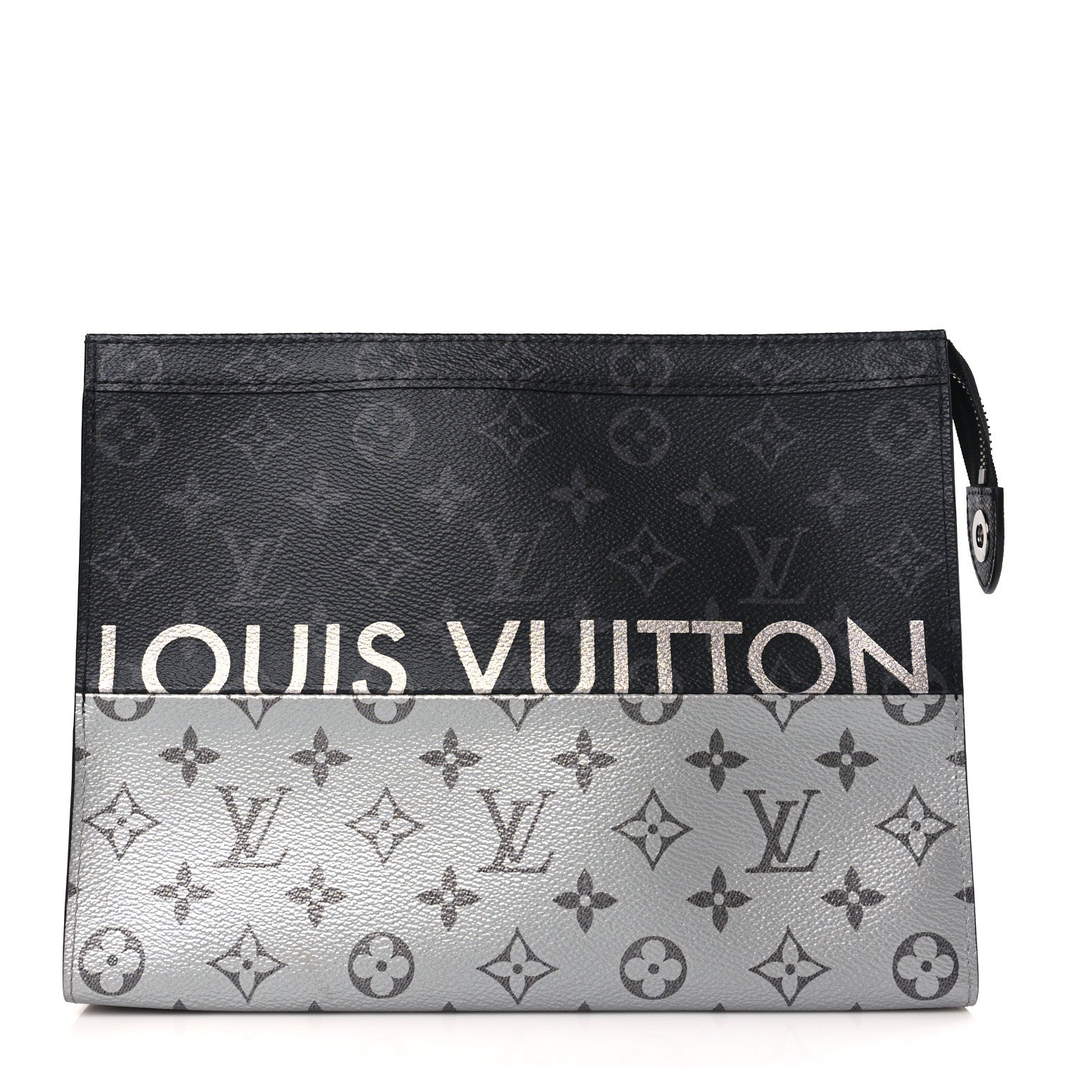 Louis Vuitton Monogram Eclipse Split Pochette Voyage MM 1 of 9