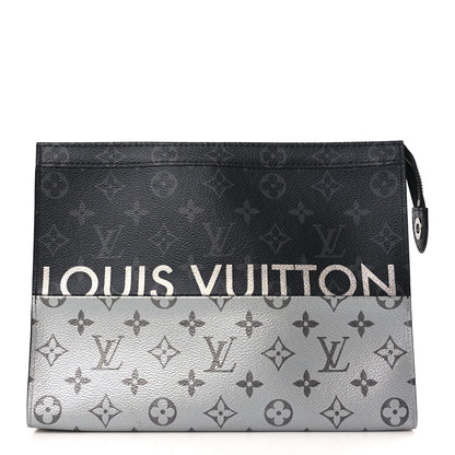 Louis Vuitton Monogram Eclipse Split Pochette Voyage MM 1 of 9