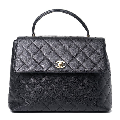 Chanel Caviar Quilted Jumbo Kelly Flap Black 1 of 5