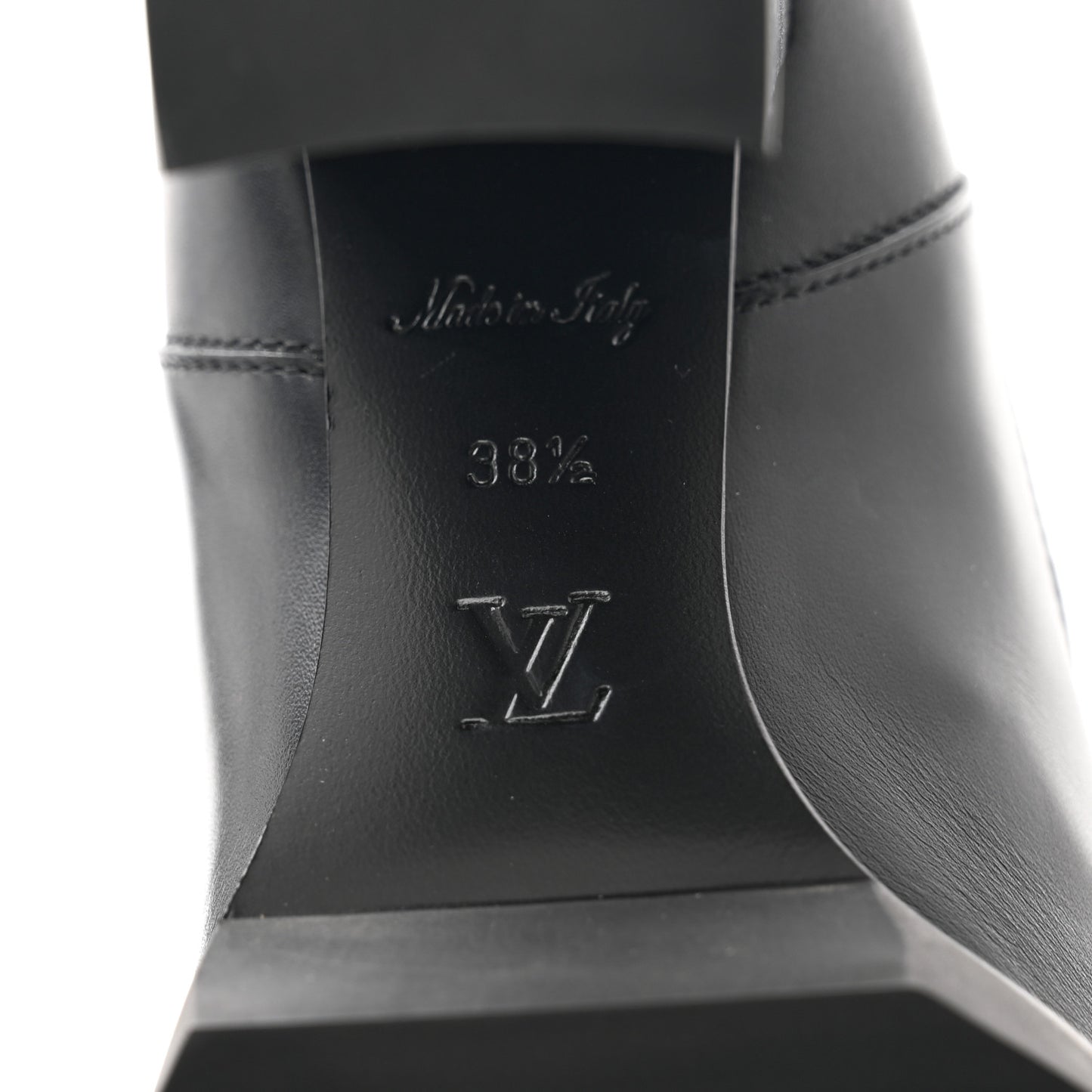 Calfskin Monogram Star Trail Ankle Boots 38.5 Black