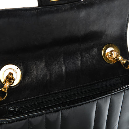 Chanel Patent Vertical Quilt Mini Flap Black 5 of 9
