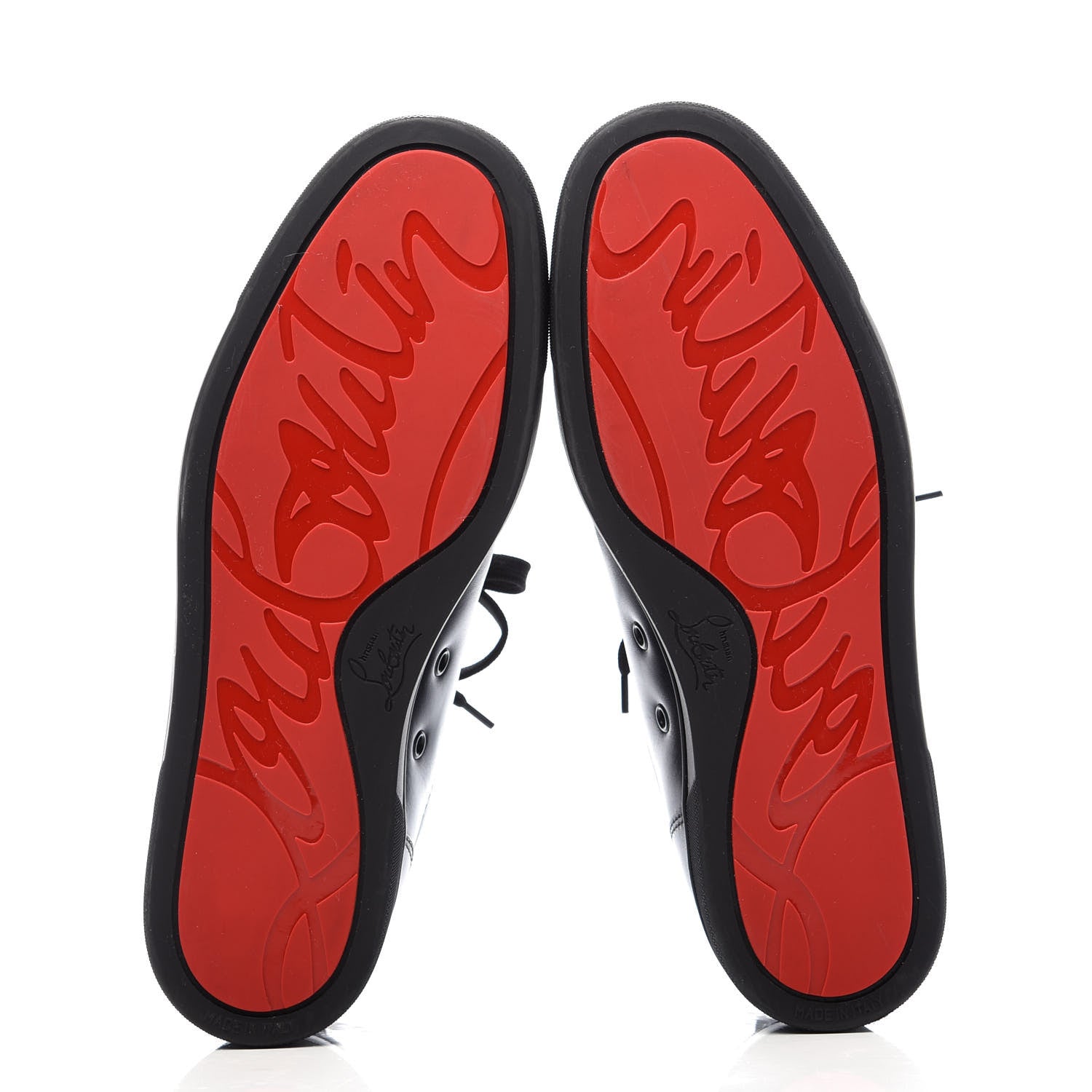 Christian Louboutin Calfskin Mens Louis Junior Flat Sneakers 43 Black 5 of 9
