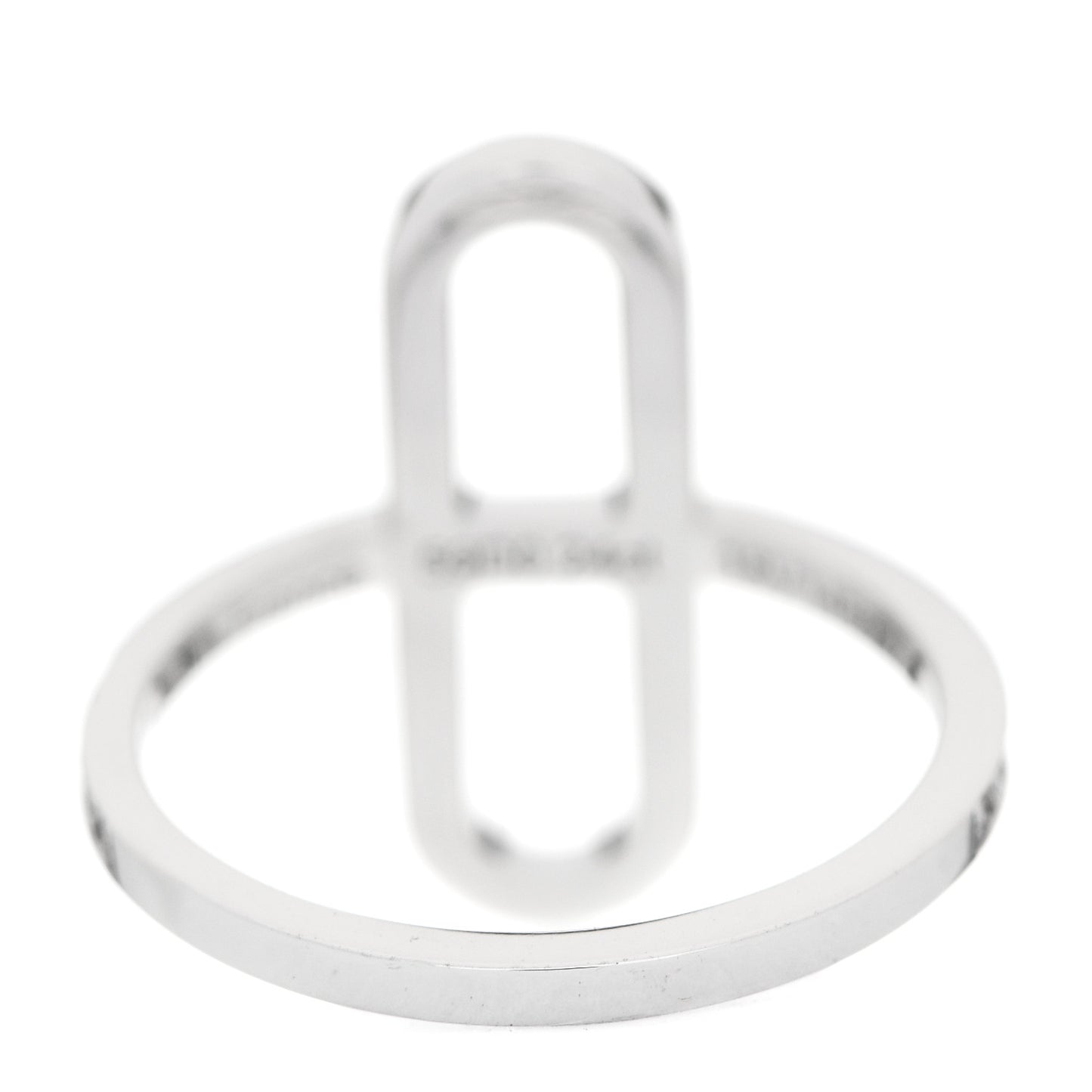 18K White Gold Diamond Ever Chaine d'Ancre Ring 50 5.25