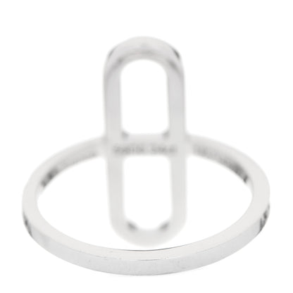 Hermes 18K White Gold Diamond Ever Chaine d'Ancre Ring 50 5.25 3 of 7