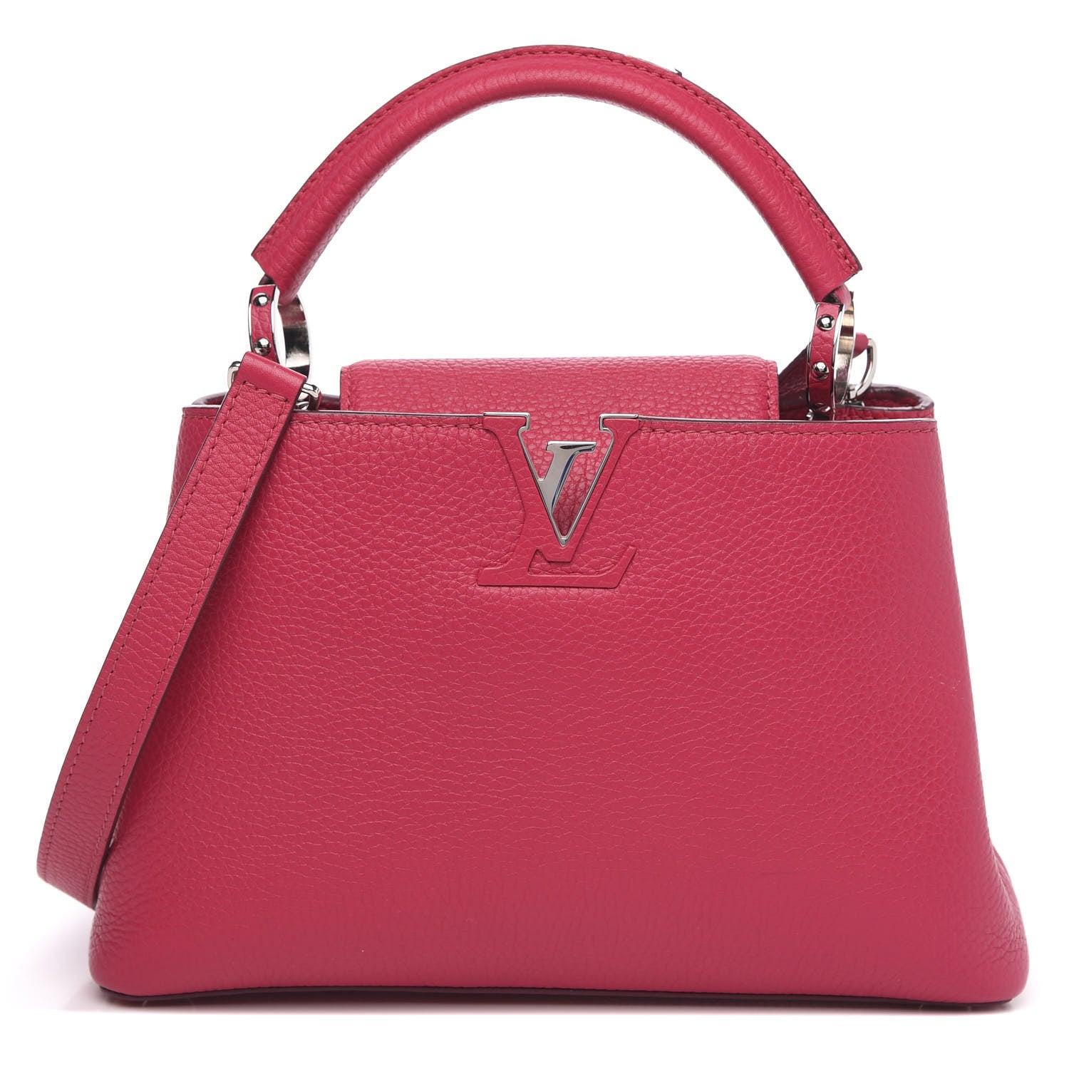 Louis Vuitton Taurillon Capucines BB Fuchsia 1 of 12
