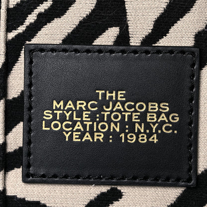 Marc Jacobs Cotton Canvas Zebra Tiger Print Mini The Traveler Tote Bag 12 of 12