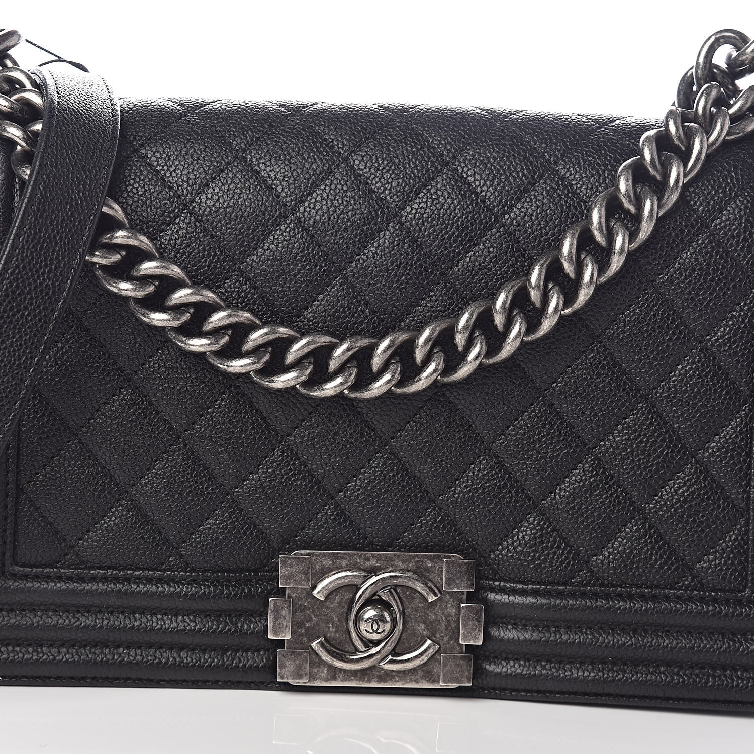 Chanel Caviar Quilted Medium Boy Flap Black 8 of 11