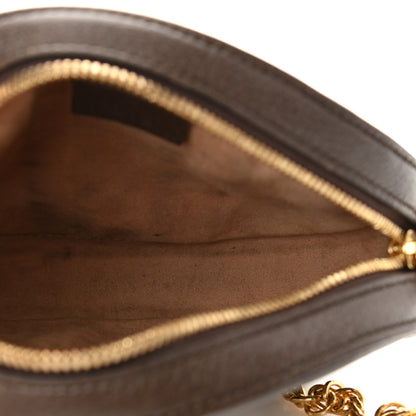 Gucci GG Supreme Monogram Web Mini Ophidia Round Shoulder Bag Brown 5 of 10