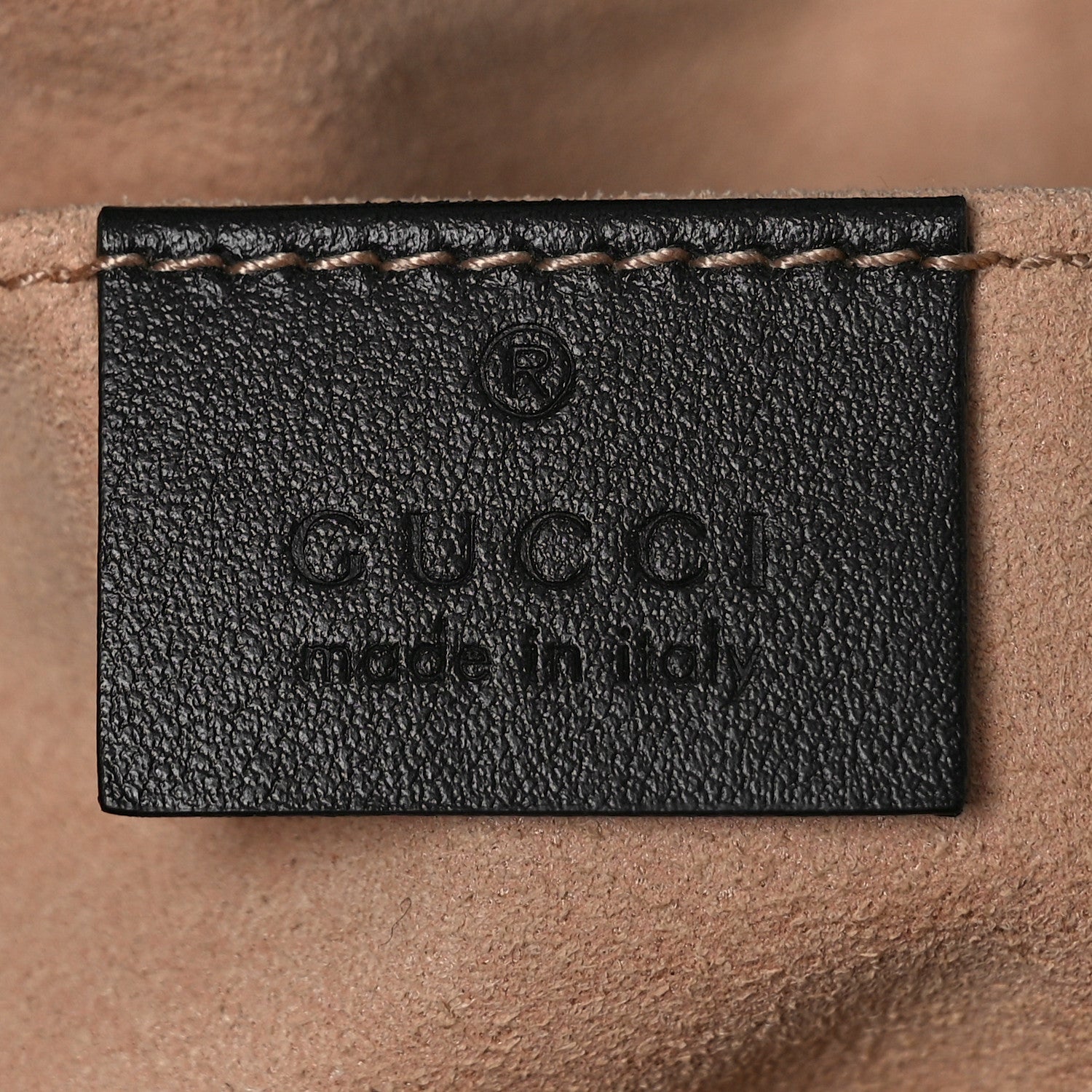 Gucci Calfskin Matelasse Mini GG Marmont Shoulder Bag Black 6 of 9