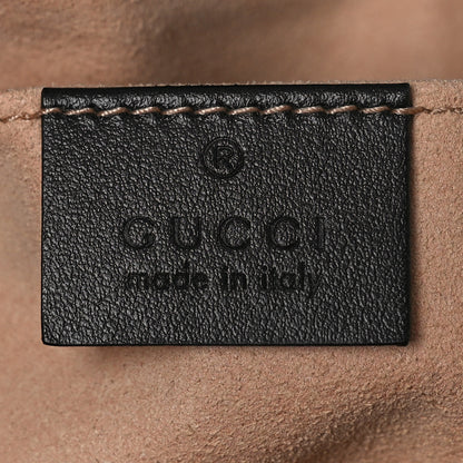 Gucci Calfskin Matelasse Mini GG Marmont Shoulder Bag Black 6 of 9