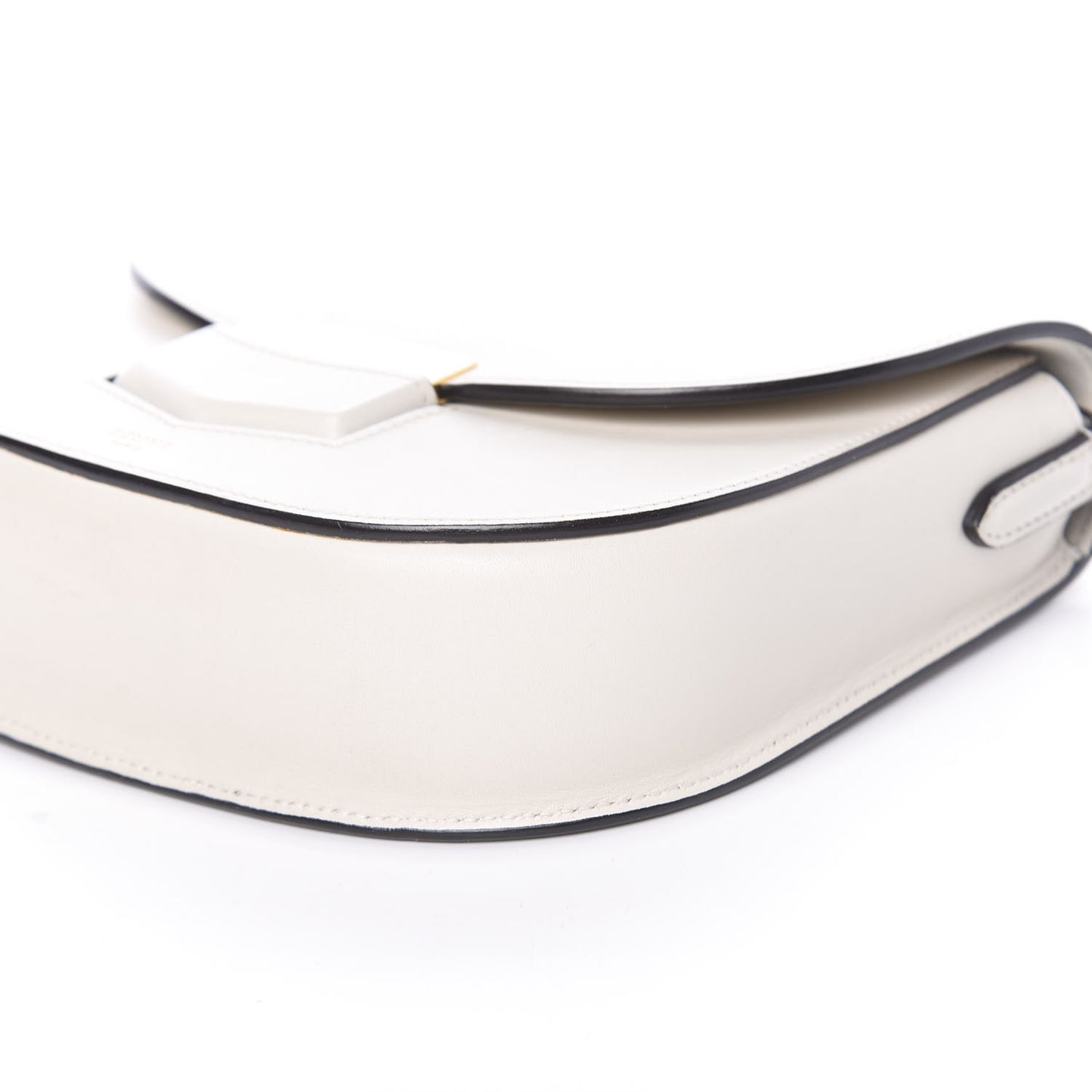 Smooth Calfskin Small Trotteur White