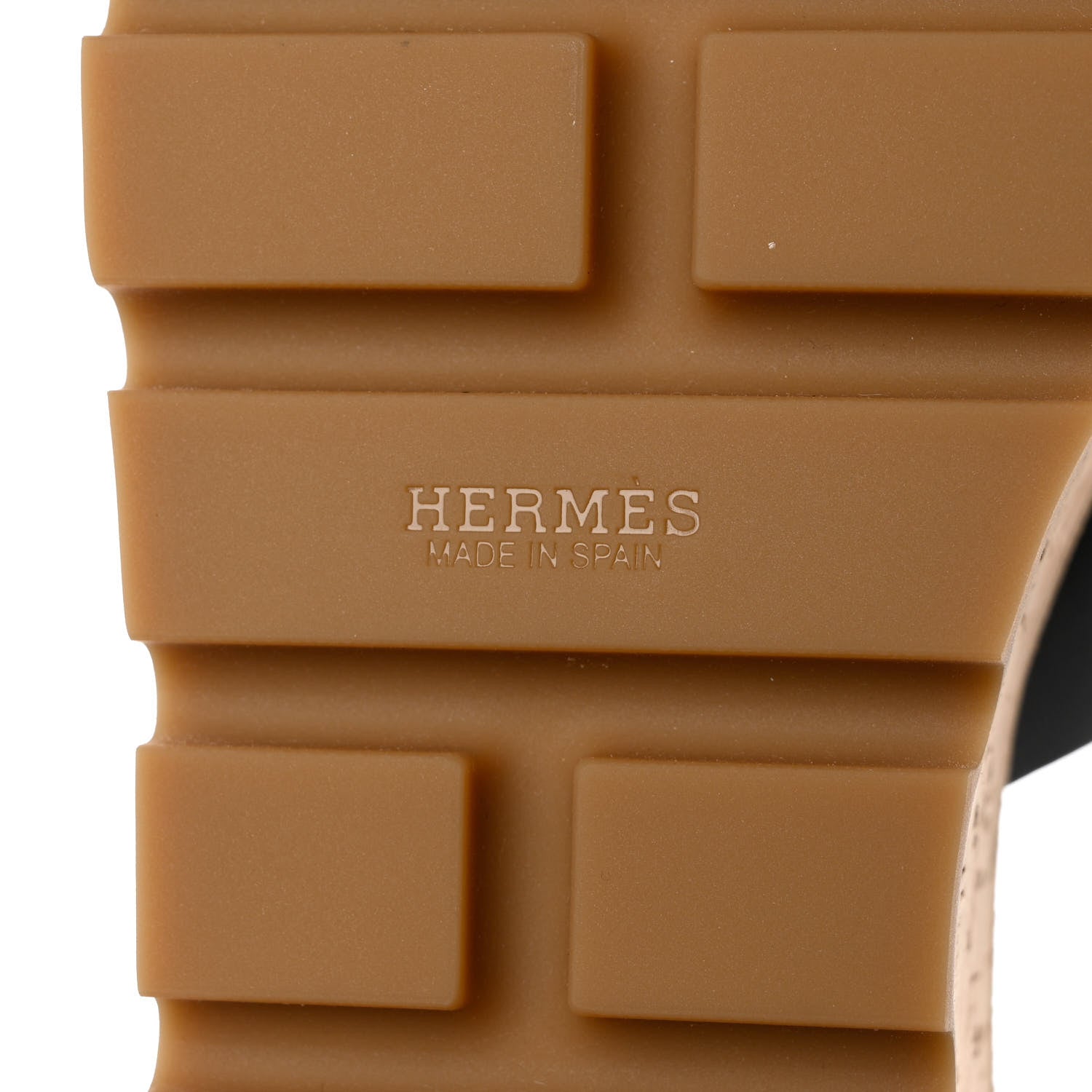 Hermes Calfskin Cork Eze 30 Sandals 39 Black 8 of 9