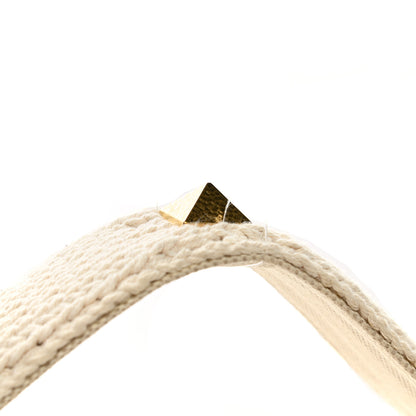 Valentino Garavani Knit Large Roman Stud Shoulder Bag Ecru 10 of 10