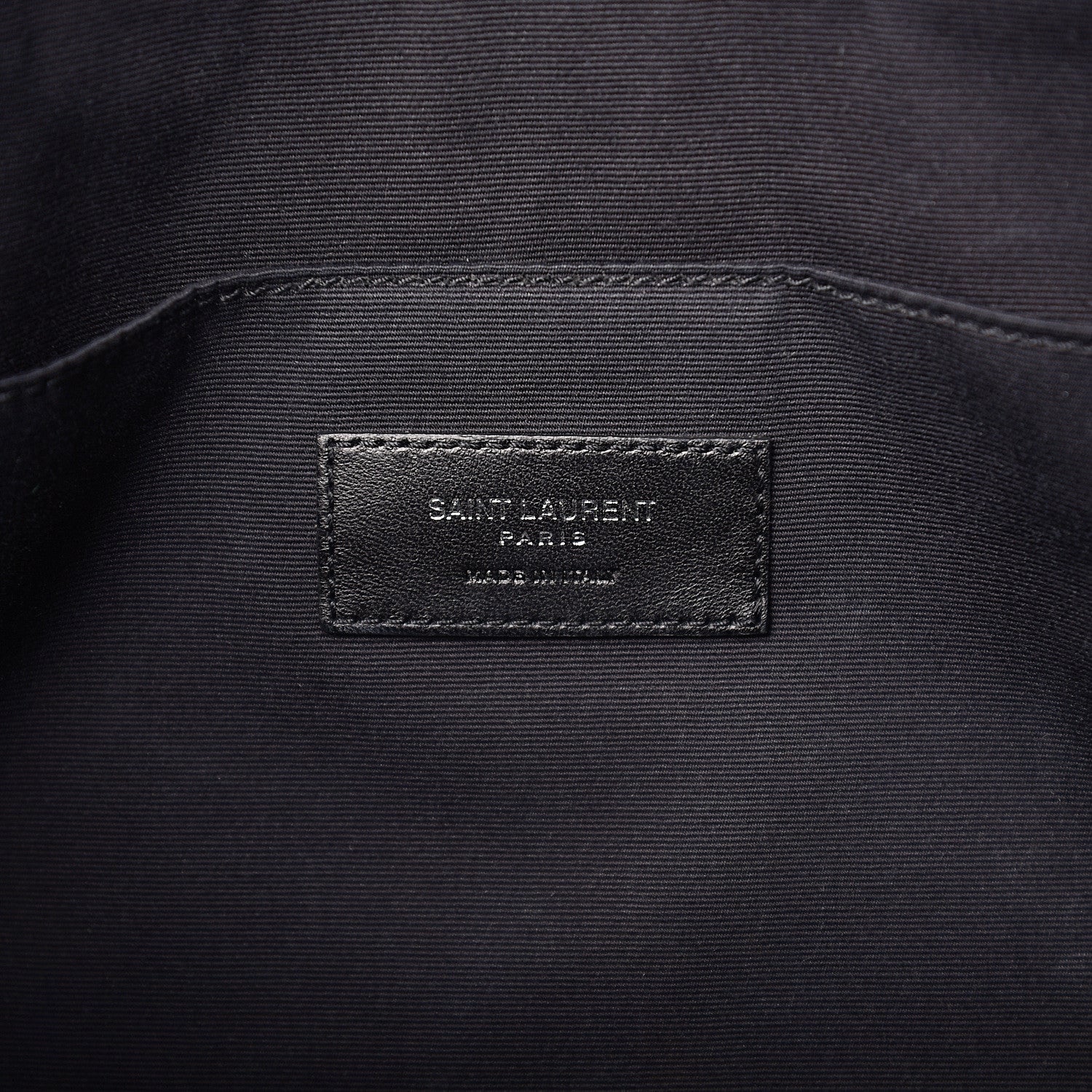 Saint Laurent Calfskin Camouflage Bold Briefcase Black Grey 5 of 8
