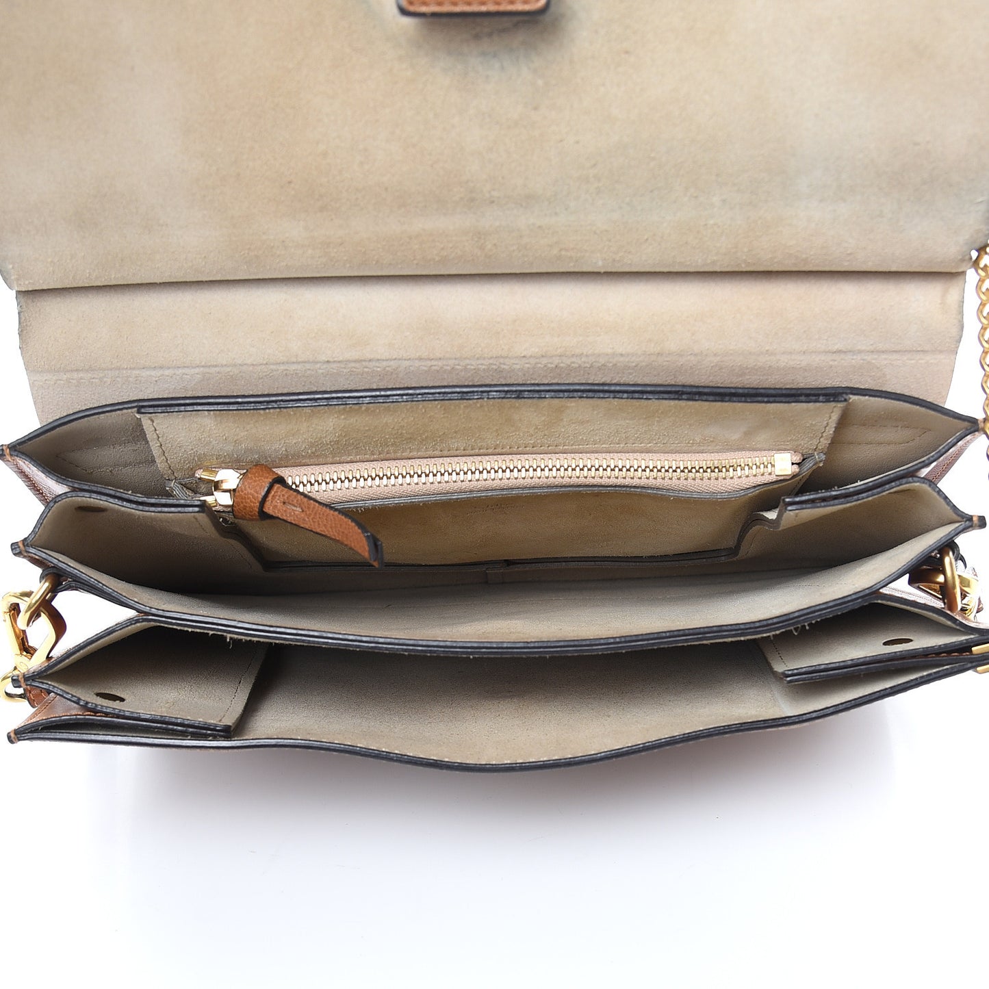Goatskin Medium Faye Shoulder Bag Caramel