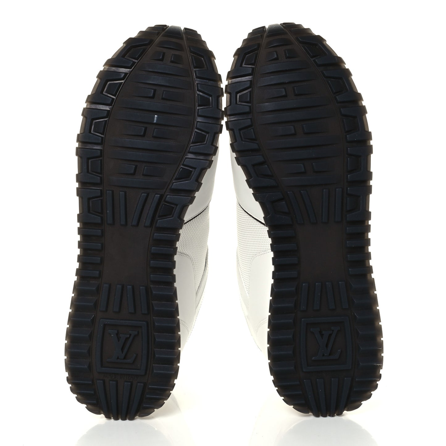 Calfskin Monogram Run Away Sneakers 39 White