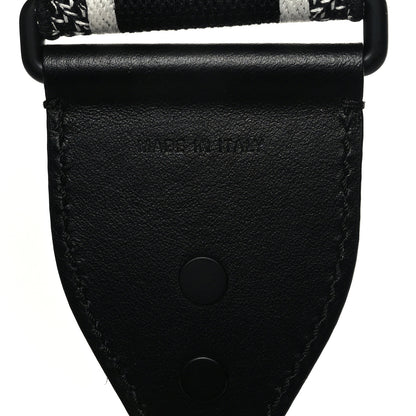 Christian Dior Canvas Embroidered Shoulder Strap Black Ultramatte 4 of 4