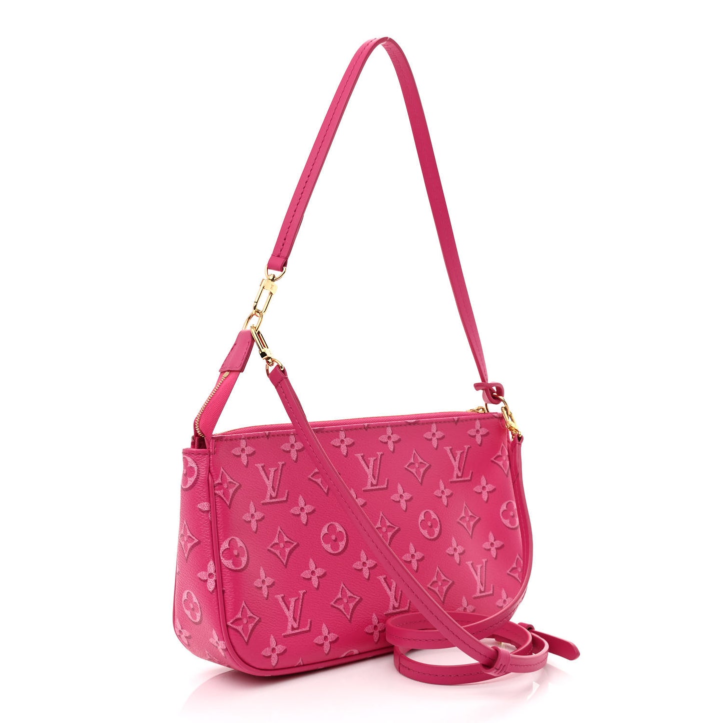 Monogram Fall For You Maxi Multi Pochette Accessories Fuchsia