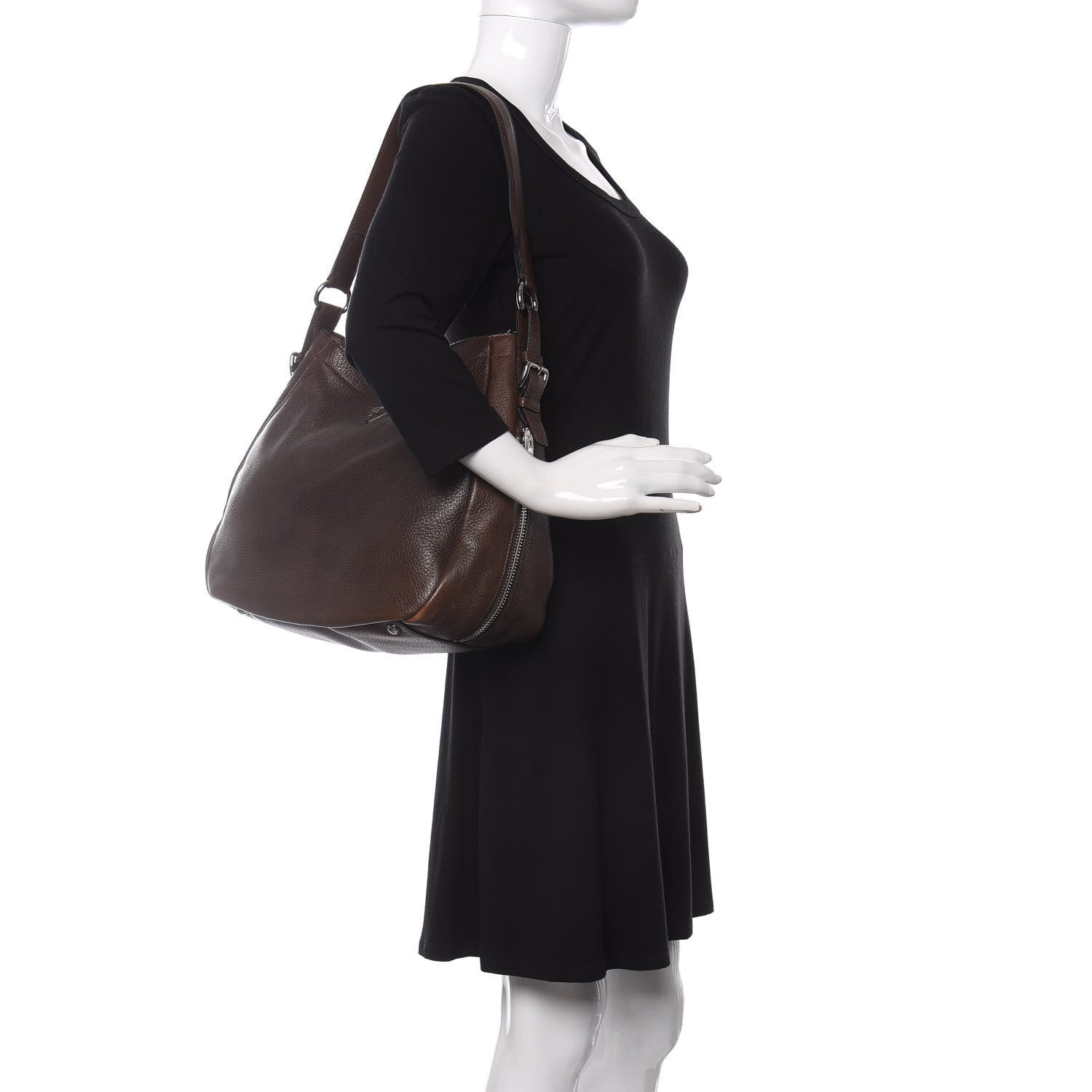 Prada Cervo Antik Hobo Cacao 2 of 11