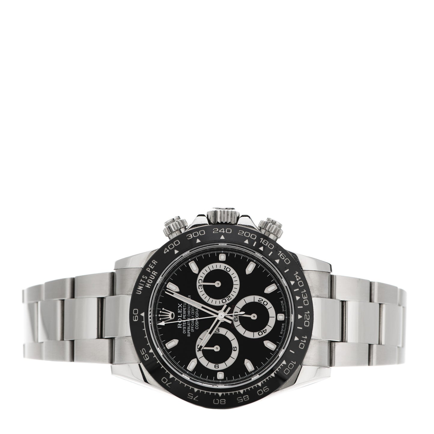 Stainless Steel 40mm Oyster Perpetual Cosmograph Daytona Watch Black 116500LN