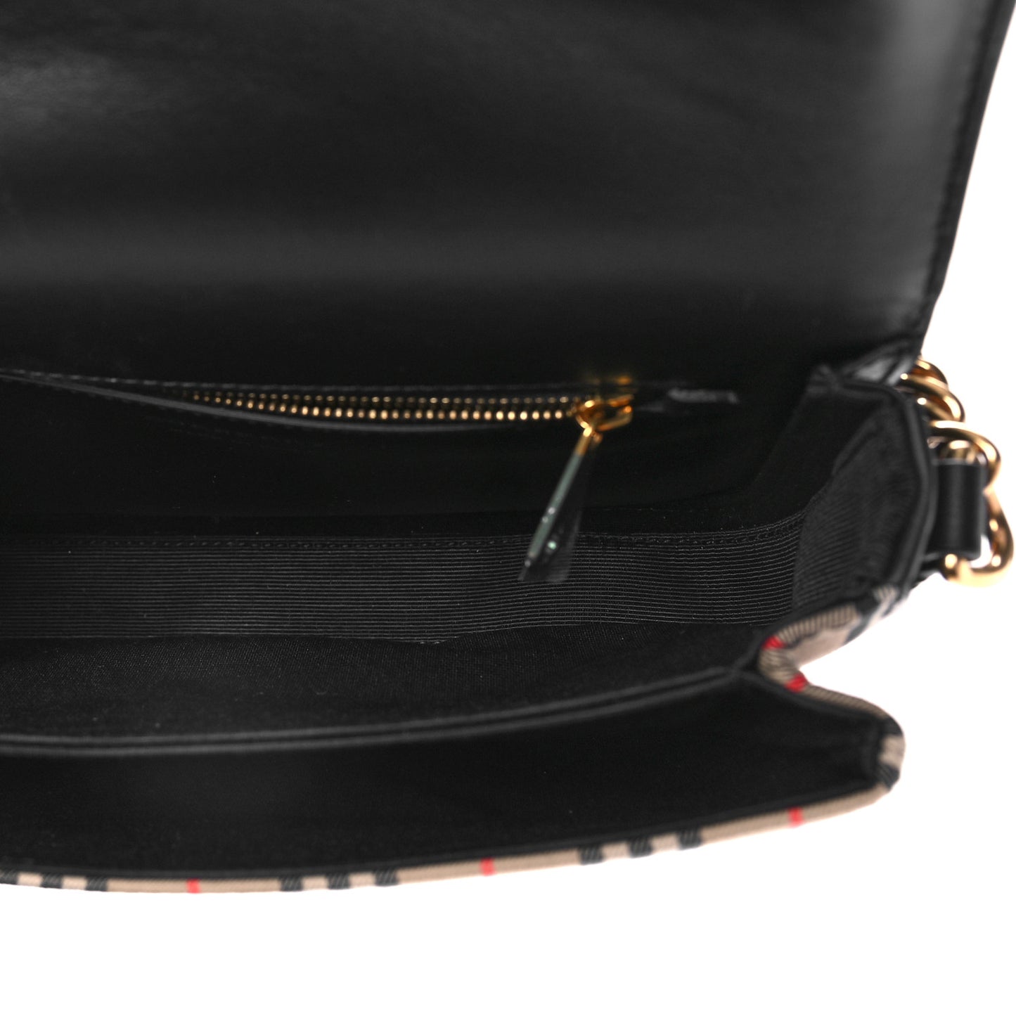 Smooth Calfskin 1983 Knight Check Link Shoulder Bag Black