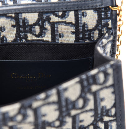Christian Dior Oblique Nano 30 Montaigne Pouch Blue 8 of 10