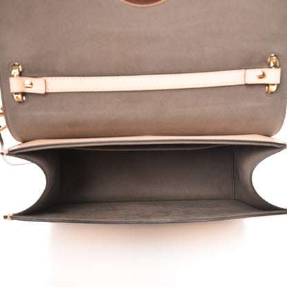 Fendi Vitello Century Velvet F is Fendi FF Kan I Shoulder Bag Tobacco Rosa Plaster 5 of 11