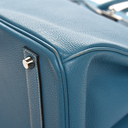 Hermes Togo Birkin 40 Blue Jean 33 of 37