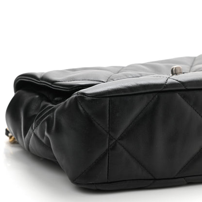 Chanel Lambskin Quilted Large Chanel 19 Flap Black 9 of 10