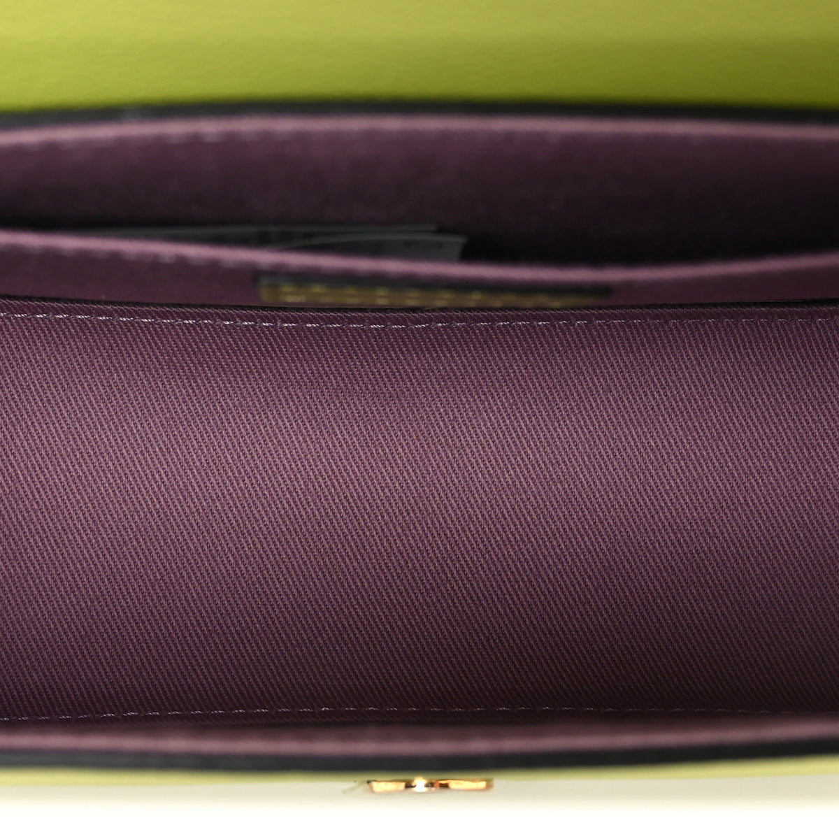 Grained Calfskin Medusa Shoulder Bag Citron